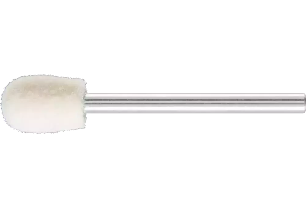 Średnio twarde filcowe trzpienie polerskie o kształcie kropli Ø 8 × 12 mm trzpień Ø 3 mm 1