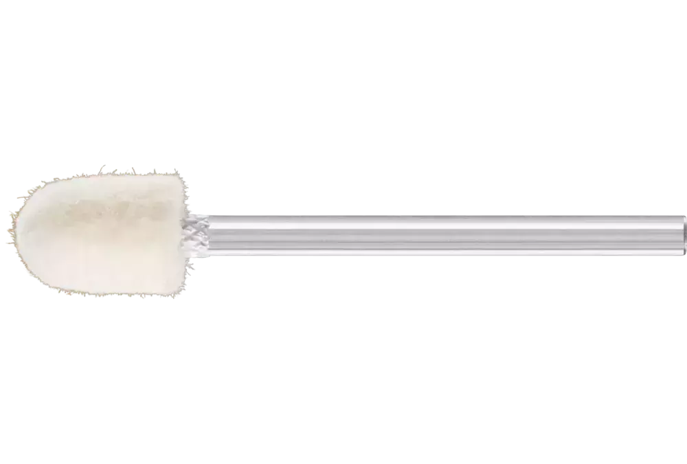 Średnio twarde filcowe trzpienie polerskie o kształcie kulisto-walcowym Ø 8 × 12 mm trzpień Ø 3 mm 1