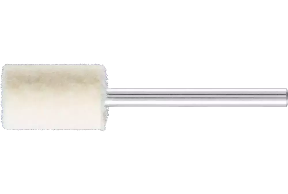 Twarde filcowe trzpienie polerskie o kształcie walcowym Ø 10 × 15 mm trzpień Ø 3 mm 1