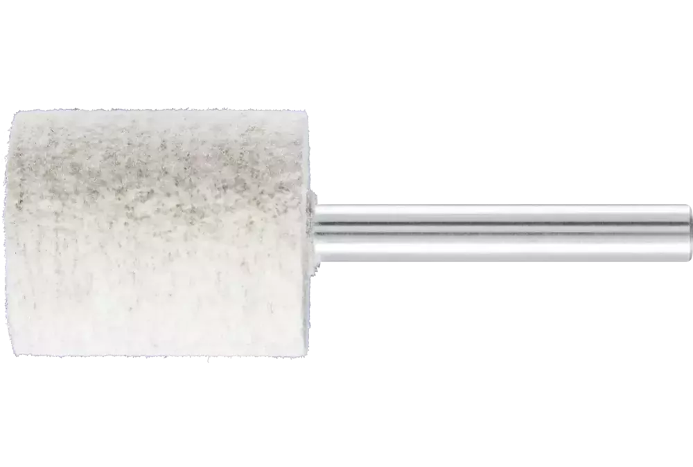 Twarde filcowe trzpienie polerskie o kształcie walcowym z otworem czołowym Ø 25 × 30 mm trzpień Ø 6 mm 1