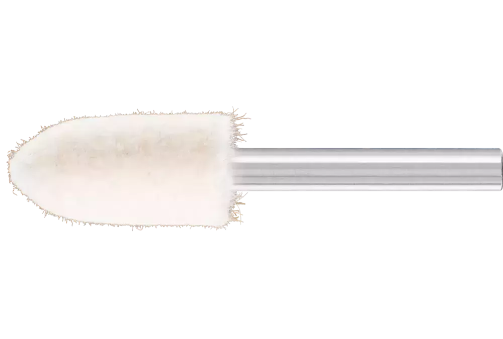Średnio twarde filcowe trzpienie polerskie o kształcie ostrostożkowym Ø 15 × 30 mm trzpień Ø 6 mm 1