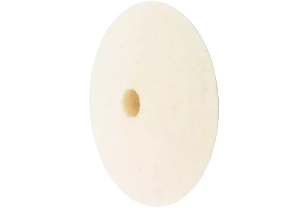 Twardy krążek filcowy w kształcie soczewki Ø 17 × 5 mm do otworu Ø 2 mm do uniwersalnych prac polerskich 1
