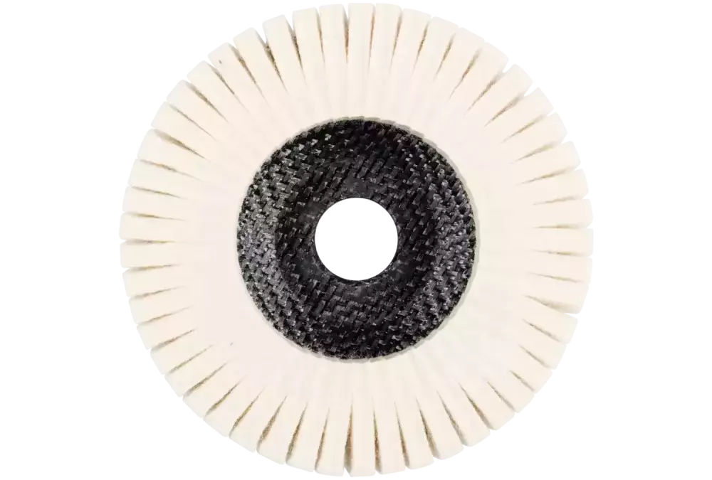 Twarde filcowe ściernice listkowe FFS Ø 125 mm otwór 22,23 mm do prac polerskich szlifierką kątową 1