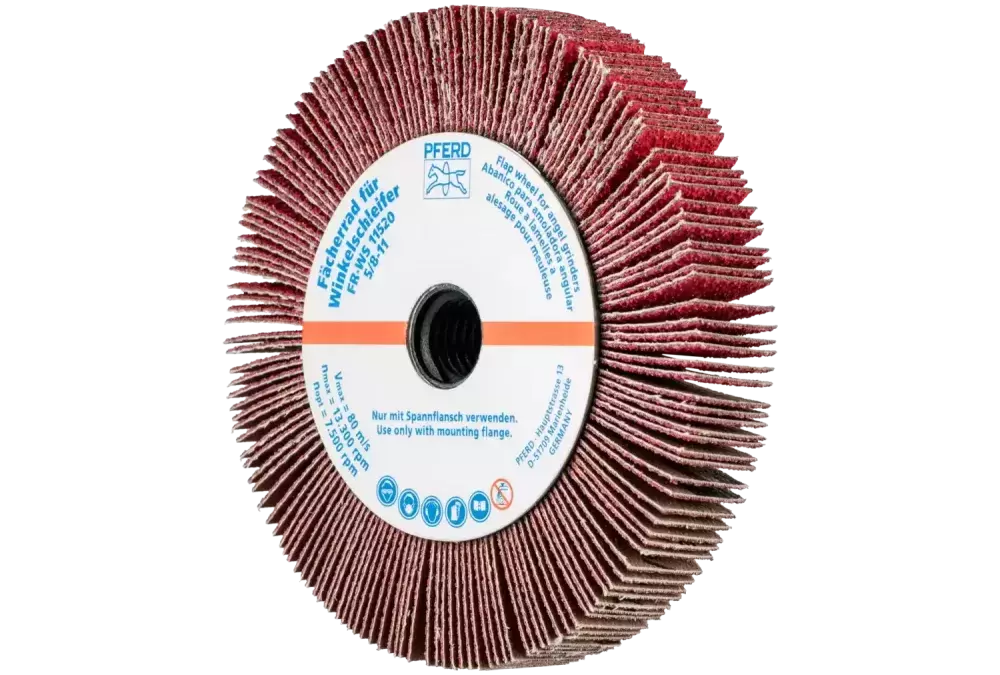 Ściernica listkowa do szlifierki kątowej FR WS Ø115 × 20 mm 5/8-11 CO-COOL60 do stali nierdzewnej 1