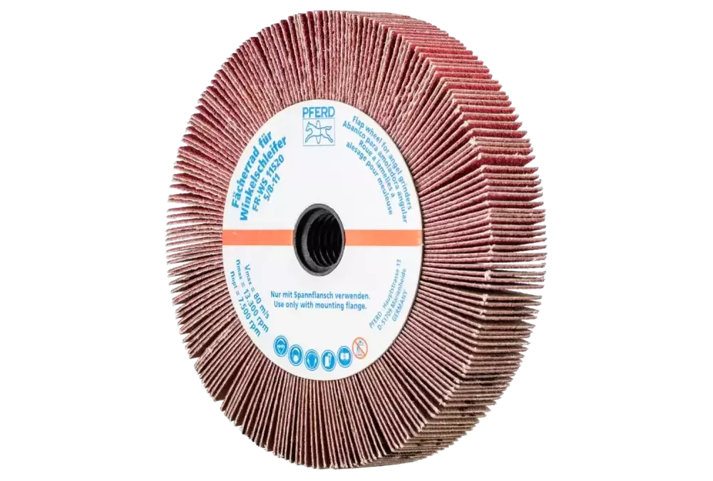 Ściernica listkowa do szlifierki kątowej FR WS Ø115 × 20 mm 5/8-11 CO-COOL120 do stali nierdzewnej 1