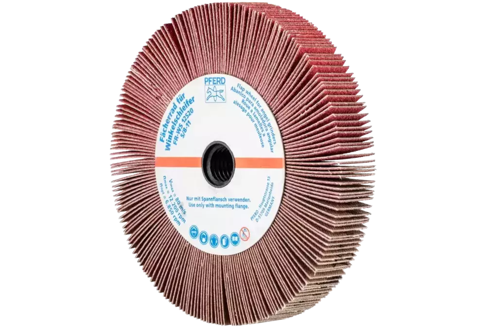 Ściernica listkowa do szlifierki kątowej FR WS Ø 125 × 20 mm 5/8-11 CO-COOL120 do stali nierdzewnej 1