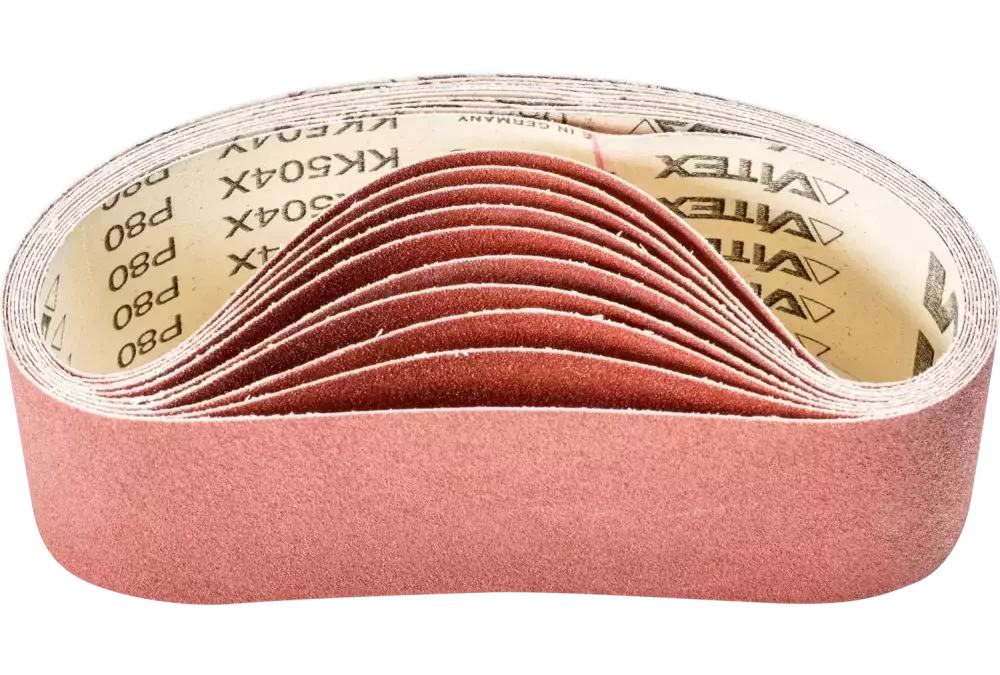 Taśma ścierna BA Korund 75 × 533 mm A80 do uniwersalnego zastosowania ze szlifierką taśmową 1