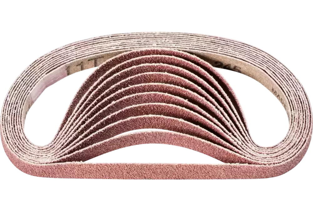 Taśma ścierna BA Korund 10 × 330 mm A60 do uniwersalnego zastosowania ze szlifierką taśmową 1