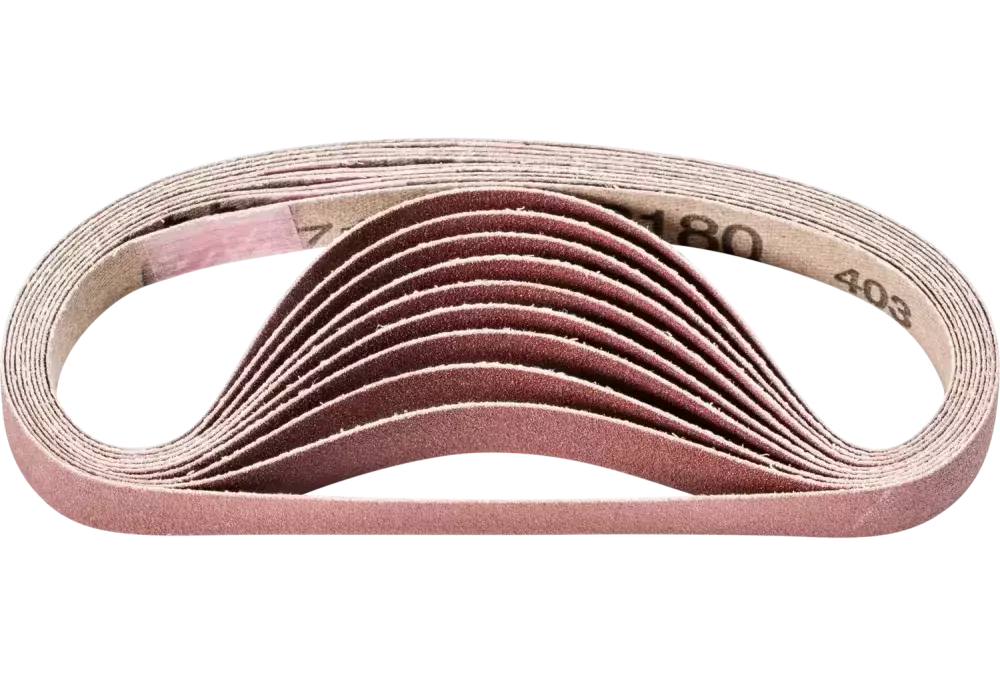 Taśma ścierna BA Korund 12 × 305 mm A180 do uniwersalnego zastosowania ze szlifierką taśmową 1