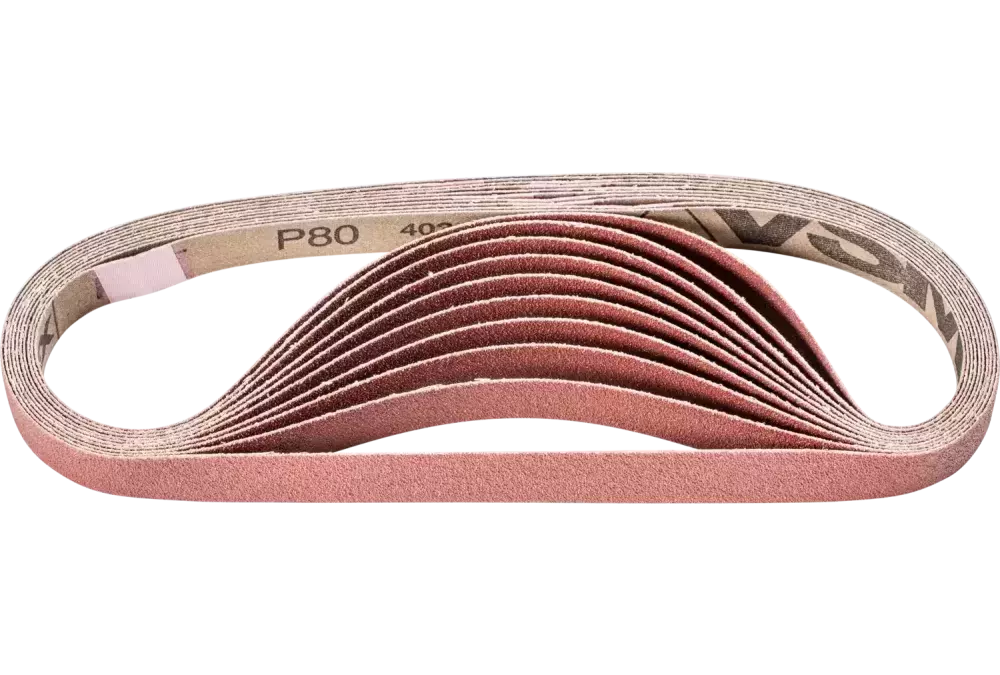 Taśma ścierna BA Korund 16 × 520 mm A80 do uniwersalnego zastosowania ze szlifierką taśmową 1