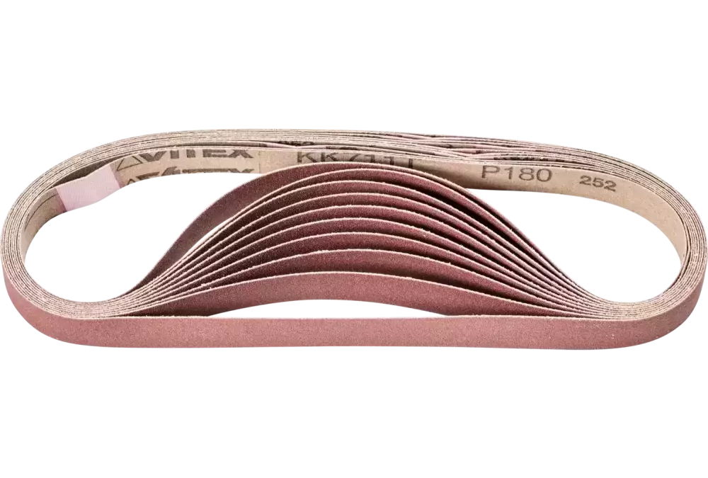 Taśma ścierna BA Korund 16 × 520 mm A180 do uniwersalnego zastosowania ze szlifierką taśmową 1