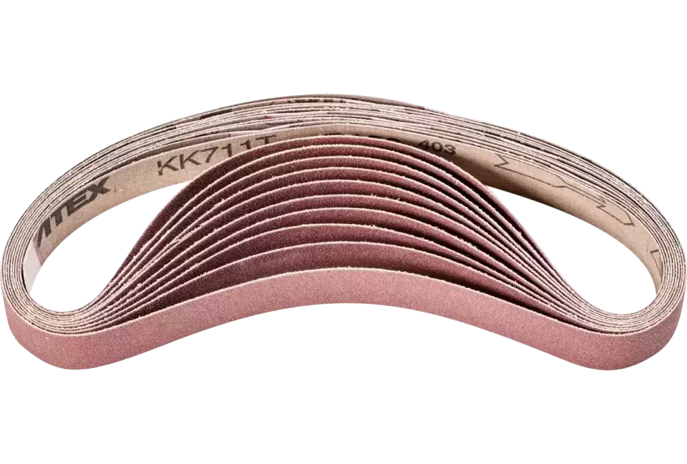 Taśma ścierna BA Korund 20 × 520 mm A120 do uniwersalnego zastosowania ze szlifierką taśmową 1