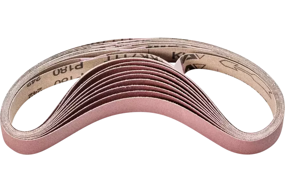 Taśma ścierna BA Korund 20 × 520 mm A180 do uniwersalnego zastosowania ze szlifierką taśmową 1