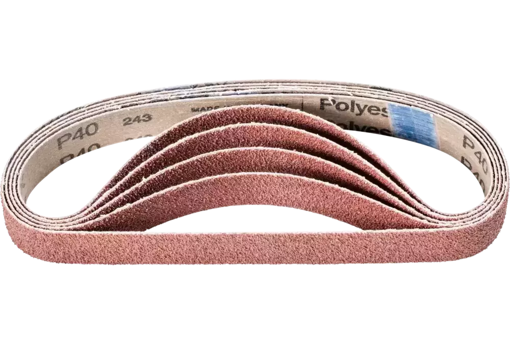 Taśma ścierna BA Korund 25 × 480 mm A40 do uniwersalnego zastosowania ze szlifierką taśmową 1