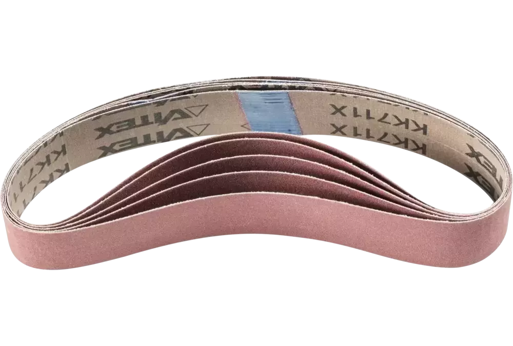 Taśma ścierna BA Korund 35 × 450 mm A240 do uniwersalnego zastosowania ze szlifierką taśmową do szlifowania rur 1