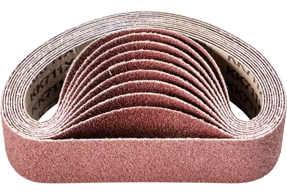 Taśma ścierna BA Korund 50 × 450 mm A40 do uniwersalnego zastosowania ze szlifierką taśmową do szlifowania rur 1