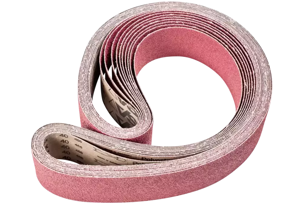 Taśma ścierna z ziarnem ceramicznym BA 75 × 2000 mm CO40 do usuwania maksymalnej ilości materiału na stali szlifierką taśmową 1