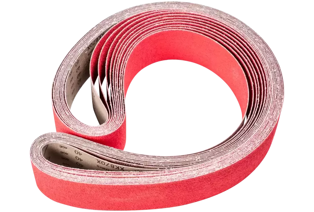 Taśma ścierna z ziarnem ceramicznym BA 75 × 2000 mm CO-COOL40 do szlifowania stali nierdzewnej szlifierką taśmową 1