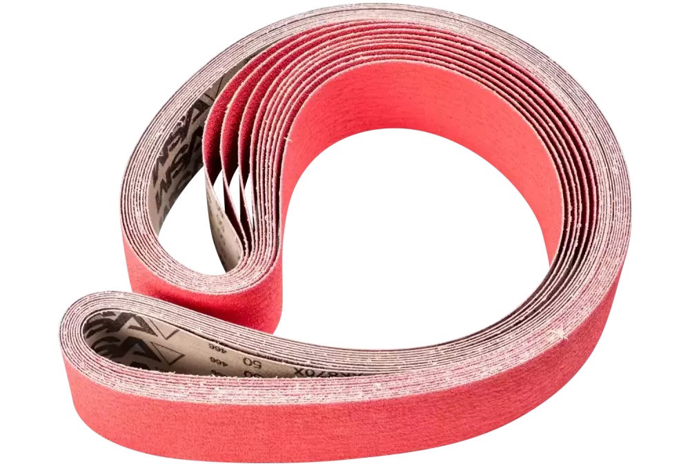 Taśma ścierna z ziarnem ceramicznym BA 75 × 2000 mm CO-COOL50 do szlifowania stali nierdzewnej szlifierką taśmową 1
