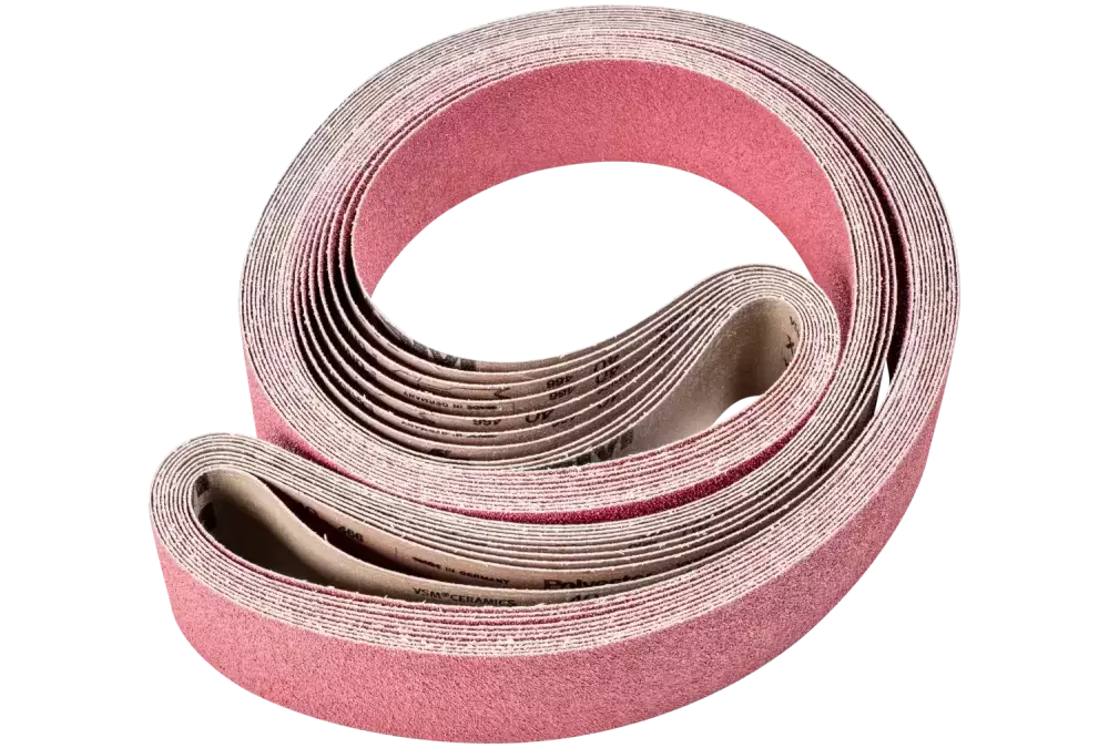 Taśma ścierna z ziarnem ceramicznym BA 75 × 2500 mm CO40 do usuwania maksymalnej ilości materiału na stali szlifierką taśmową 1