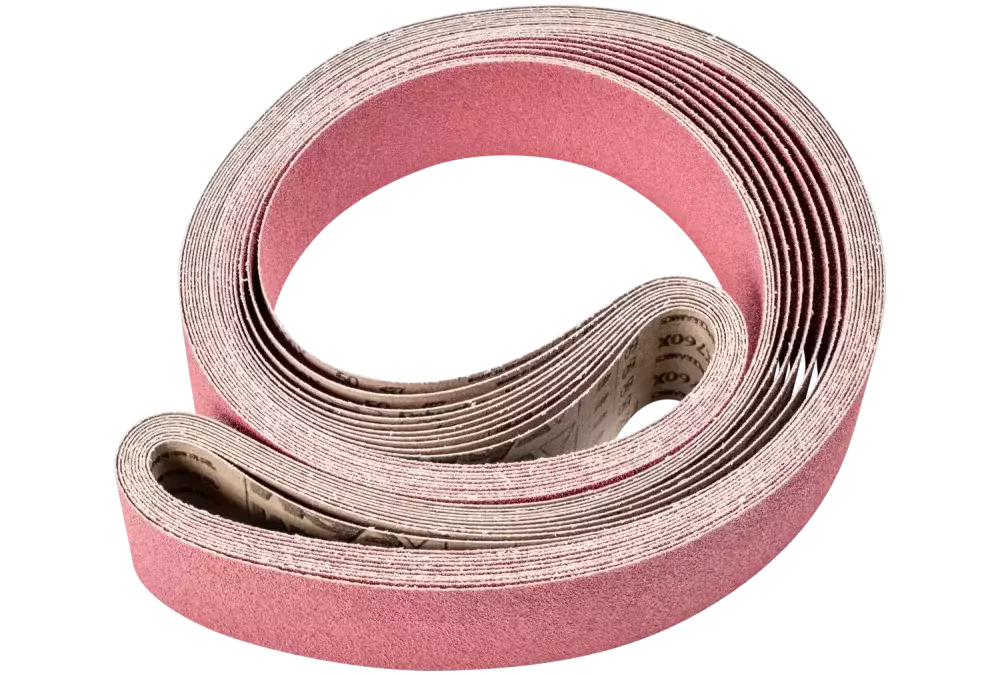 Taśma ścierna z ziarnem ceramicznym BA 75 × 2500 mm CO50 do usuwania maksymalnej ilości materiału na stali szlifierką taśmową 1