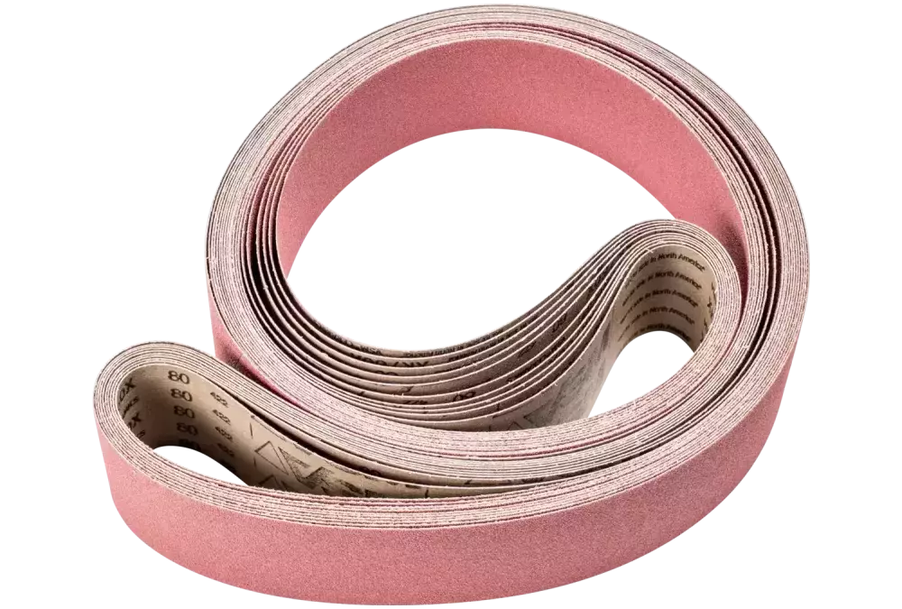 Taśma ścierna z ziarnem ceramicznym BA 75 × 2500 mm CO80 do usuwania maksymalnej ilości materiału na stali szlifierką taśmową 1