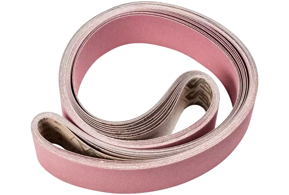 Taśma ścierna z ziarnem ceramicznym BA 75 × 2500 mm CO120 do usuwania maksymalnej ilości materiału na stali szlifierką taśmową 1