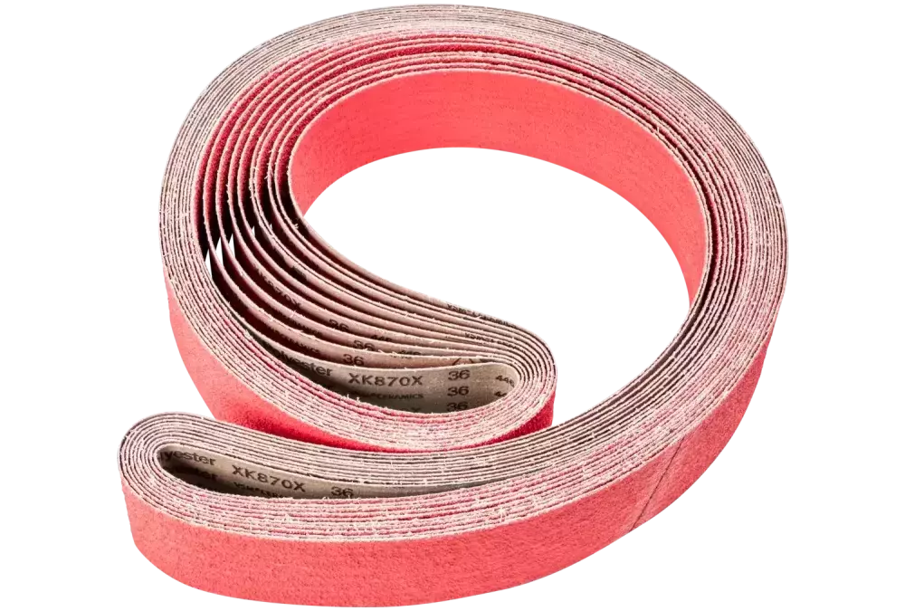 Taśma ścierna z ziarnem ceramicznym BA 75 × 2500 mm CO-COOL36 do szlifowania stali nierdzewnej szlifierką taśmową 1