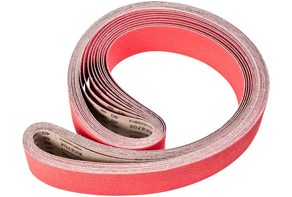 Taśma ścierna z ziarnem ceramicznym BA 75 × 2500 mm CO-COOL40 do szlifowania stali nierdzewnej szlifierką taśmową 1