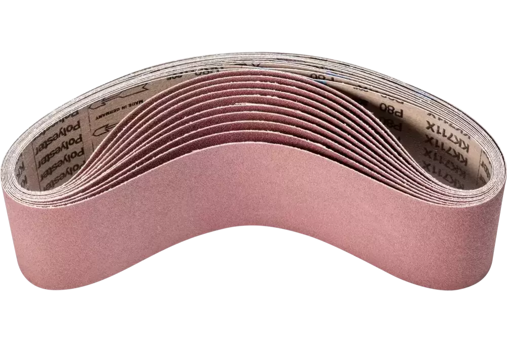 Taśma ścierna BA Korund 100 × 920 mm A80 do uniwersalnego zastosowania ze szlifierką taśmową 1