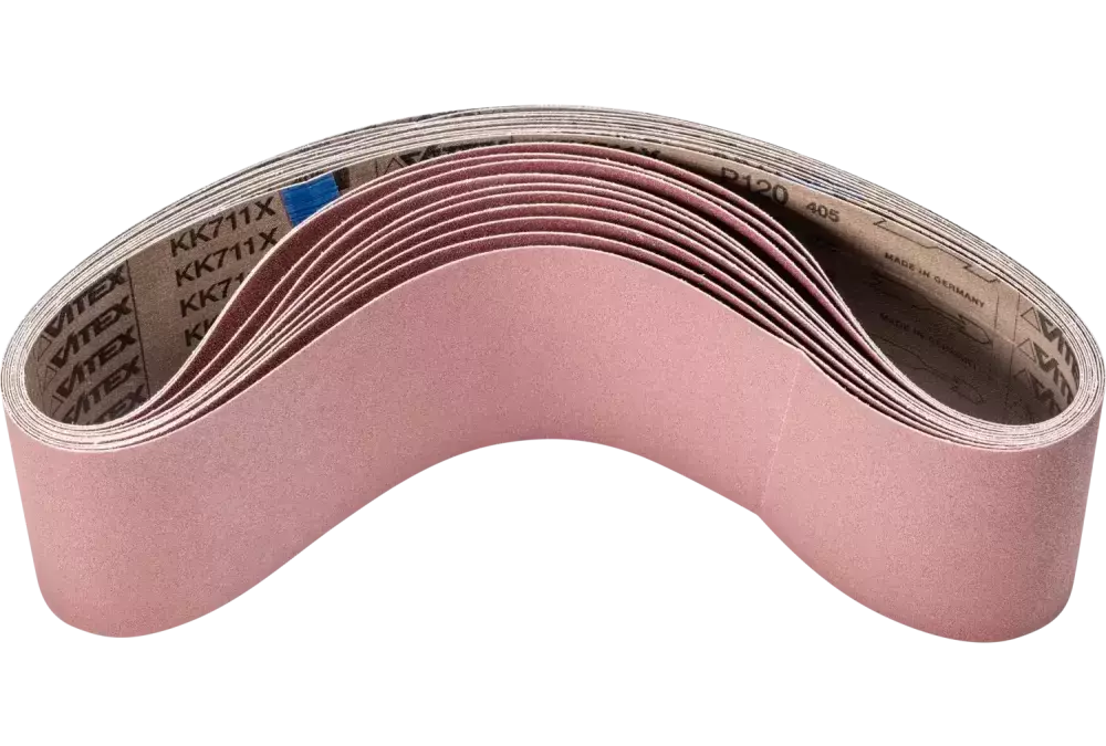 Taśma ścierna BA Korund 100 × 920 mm A120 do uniwersalnego zastosowania ze szlifierką taśmową 1