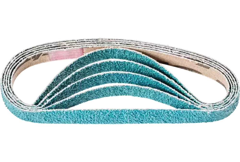 Taśma ścierna cyrkon BA 10 × 330 mm Z40 do szlifu zgrubnego za pomocą szlifierki taśmowej 1