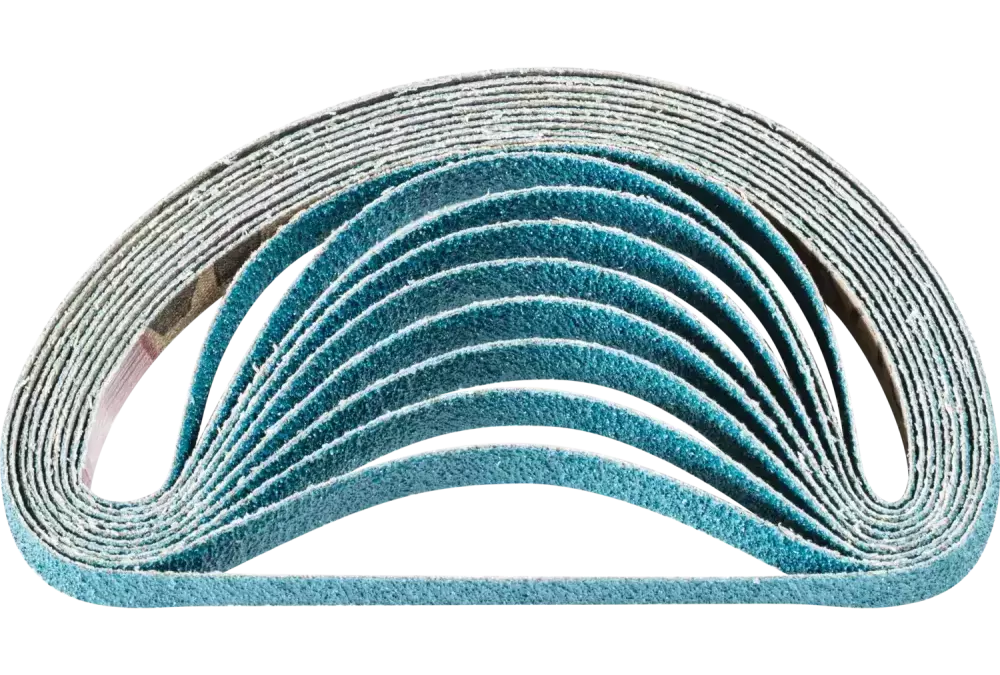 Taśma ścierna cyrkon BA 10 × 330 mm Z60 do szlifu zgrubnego za pomocą szlifierki taśmowej 1