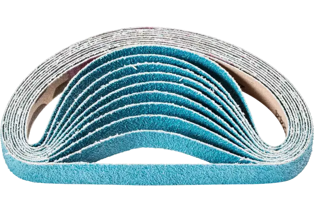 Taśma ścierna cyrkon BA 12 × 330 mm Z60 do szlifu zgrubnego za pomocą szlifierki taśmowej 1