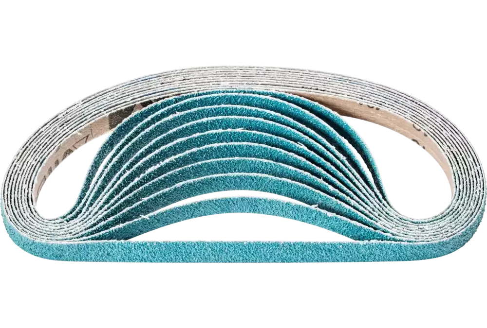 Taśma ścierna cyrkon BA 12 × 520 mm Z40 do szlifu zgrubnego za pomocą szlifierki taśmowej 1