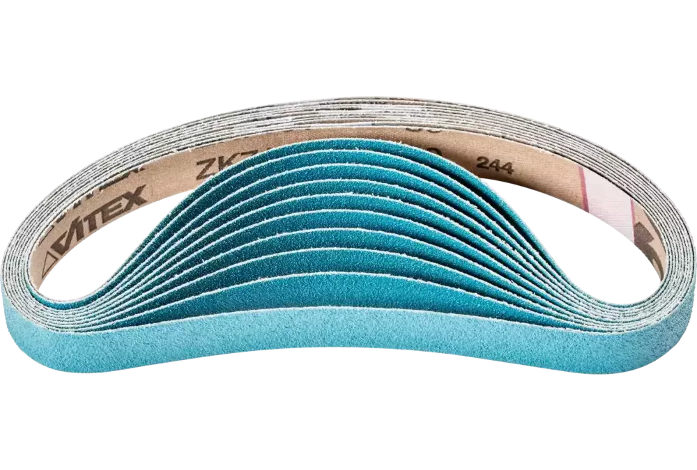 Taśma ścierna cyrkon BA 20 × 520 mm Z80 do szlifu zgrubnego za pomocą szlifierki taśmowej 1