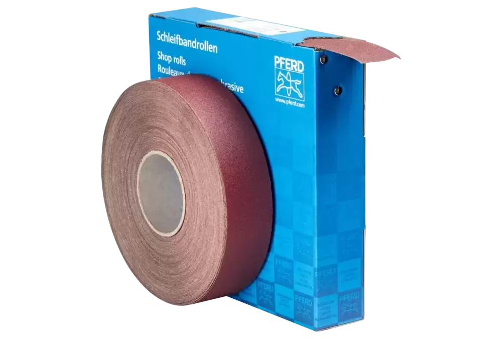 Rolka ścierna, płótno SBR Korund szerokość 50 mm × długość 50 m A100 do uniwersalnego zastosowania 1
