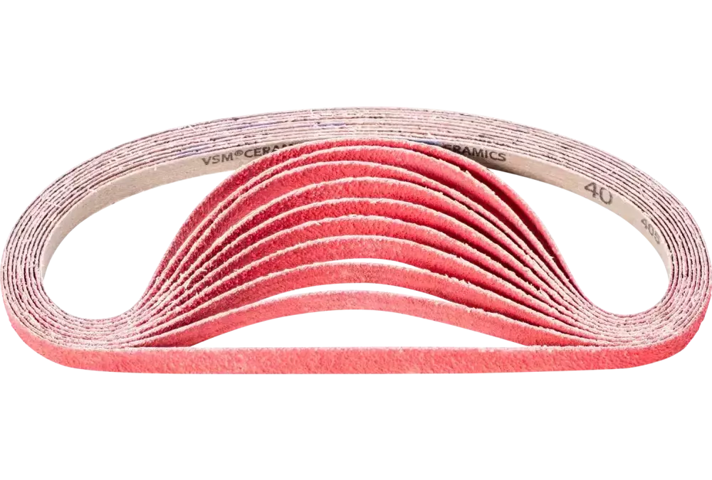 Taśma ścierna z ziarnem ceramicznym BA 12 × 610 mm CO-COOL40 do szlifowania stali nierdzewnej szlifierką taśmową 1