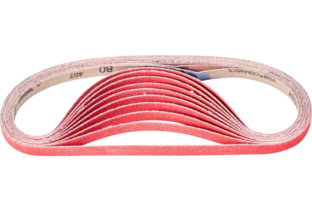 Taśma ścierna z ziarnem ceramicznym BA 12 × 610 mm CO-COOL80 do szlifowania stali nierdzewnej szlifierką taśmową 1