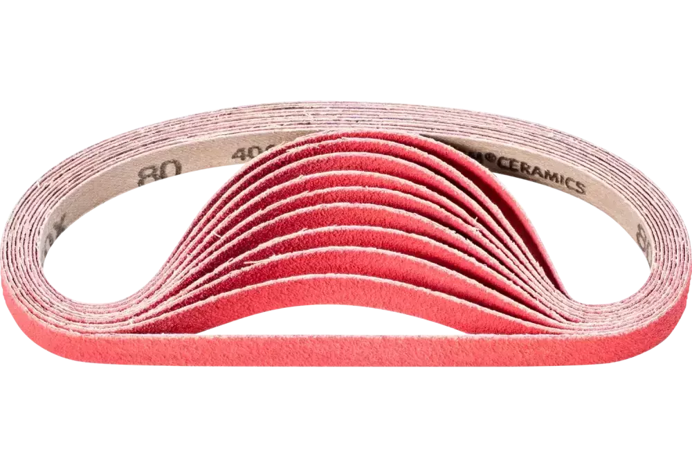 Taśma ścierna z ziarnem ceramicznym BA 13 × 457 mm CO-COOL80 do szlifowania stali nierdzewnej szlifierką taśmową 1