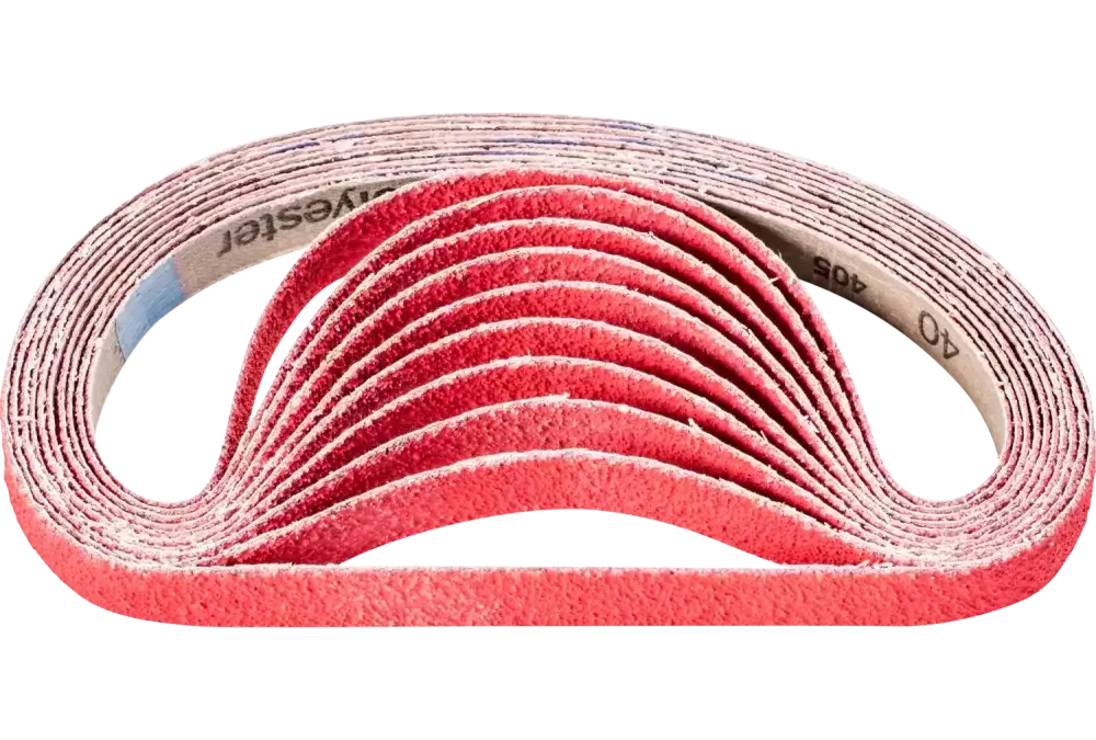 Taśma ścierna z ziarnem ceramicznym BA 16 × 520 mm CO-COOL40 do szlifowania stali nierdzewnej szlifierką taśmową 1