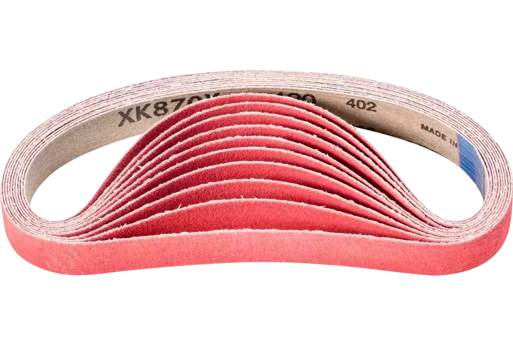 Taśma ścierna z ziarnem ceramicznym BA 20 × 480 mm CO-COOL120 do szlifowania stali nierdzewnej szlifierką taśmową 1