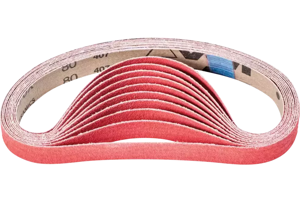 Taśma ścierna z ziarnem ceramicznym BA 20 × 520 mm CO-COOL80 do szlifowania stali nierdzewnej szlifierką taśmową 1