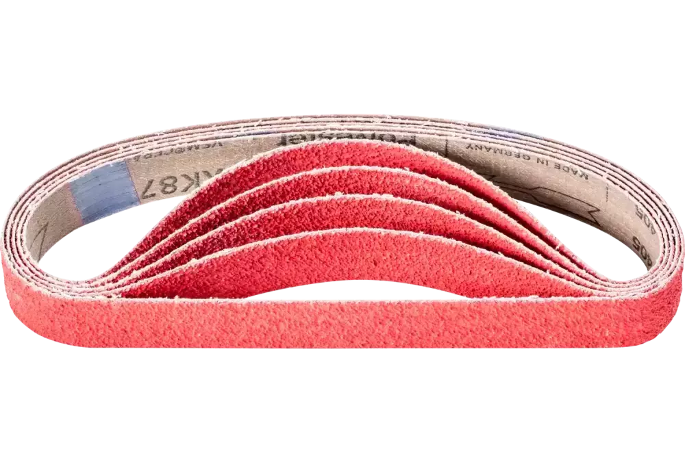 Taśma ścierna z ziarnem ceramicznym BA 25 × 480 mm CO-COOL40 do szlifowania stali nierdzewnej szlifierką taśmową 1