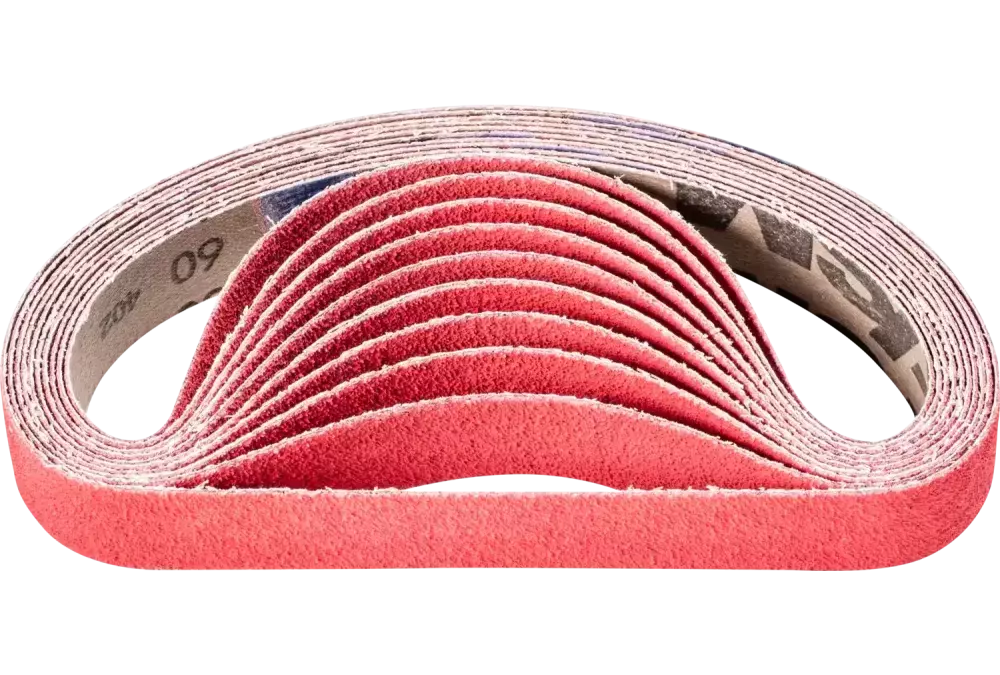 Taśma ścierna z ziarnem ceramicznym BA 25 × 480 mm CO-COOL60 do szlifowania stali nierdzewnej szlifierką taśmową 1
