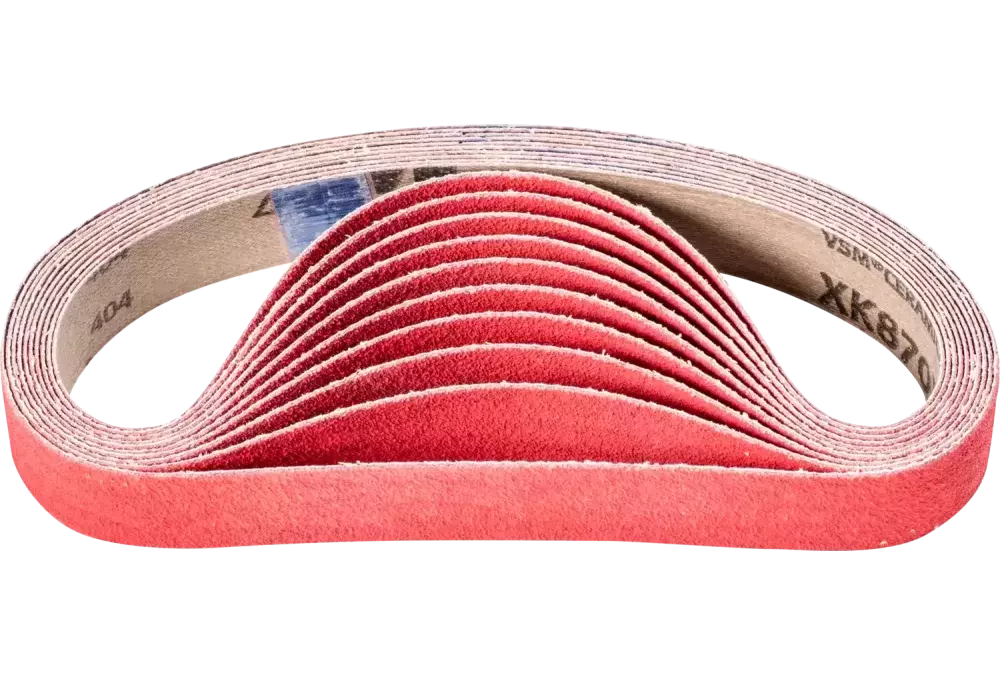 Taśma ścierna z ziarnem ceramicznym BA 25 × 480 mm CO-COOL80 do szlifowania stali nierdzewnej szlifierką taśmową 1