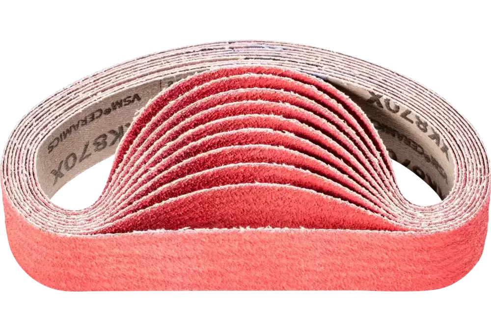 Taśma ścierna z ziarnem ceramicznym BA 35 × 450 mm CO-COOL60 do szlifowania stali nierdzewnej szlifierką taśmową do rur 1