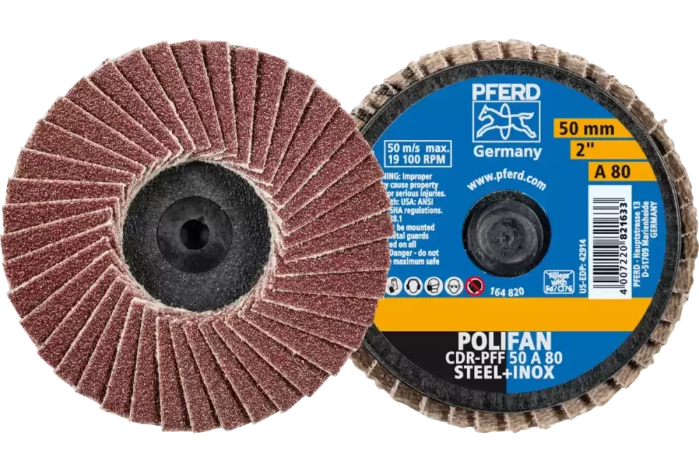 COMBIDISC Mini-POLIFAN Korund CDR Ø 50 mm A80 do zastosowań uniwersalnych 1