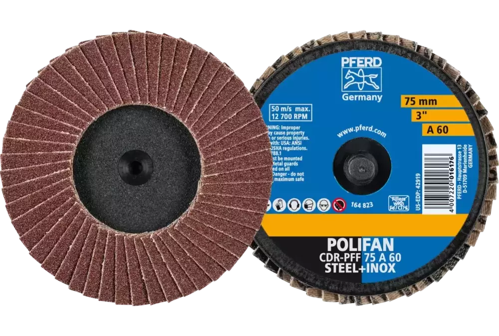COMBIDISC Mini-POLIFAN Korund CDR Ø 75 mm A60 do zastosowań uniwersalnych 1