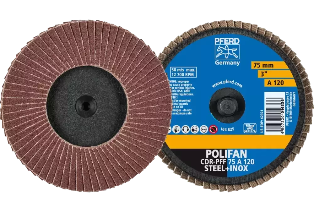 COMBIDISC Mini-POLIFAN Korund CDR Ø 75 mm A120 do zastosowań uniwersalnych 1